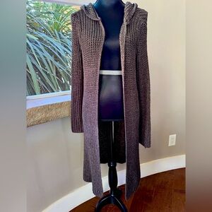 Urban Day Textured Hooded Knit Cardigan Women’s Size Small